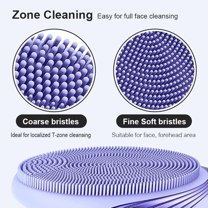Electric Silicone Facial Cleansing Brush Sonic Vibration For Deep Cleaning And Gentle Exfoliation Spring 2026 Trend