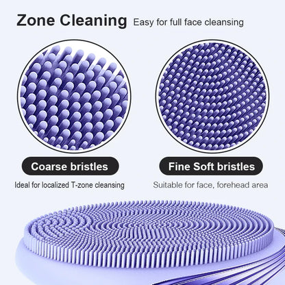 Electric Silicone Facial Cleansing Brush Sonic Vibration For Deep Cleaning And Gentle Exfoliation Spring 2026 Trend