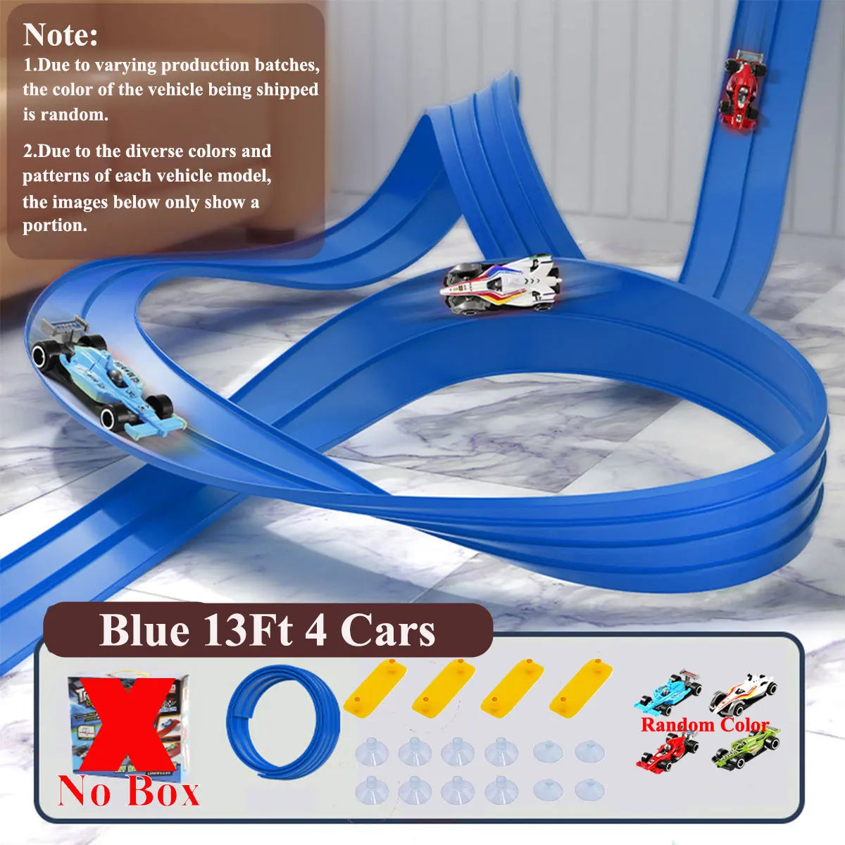 Flexible DIY Double Race Track Set Compatible 1/64 Cars – Kids Ramp Toy Back to School 2026