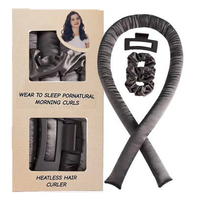 Heatless Hair Curlers Silk Headband Ribbon Rollers Overnight No Heat Styling Tool Sleep Curls 2025