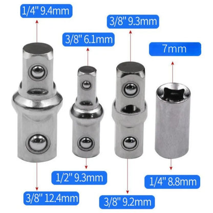 Compact Offset Extension Wrench 4-Adapter Set – Dual-Purpose Impact Socket Ratchet Automotive Hand Tool 2026