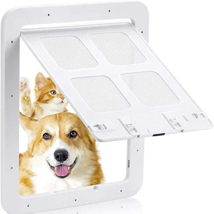 Pet Door Lockable Magnetic Screen Flap Panel Universal Door Gate Window Pet Entry Spring 2025 Easy Install Secure