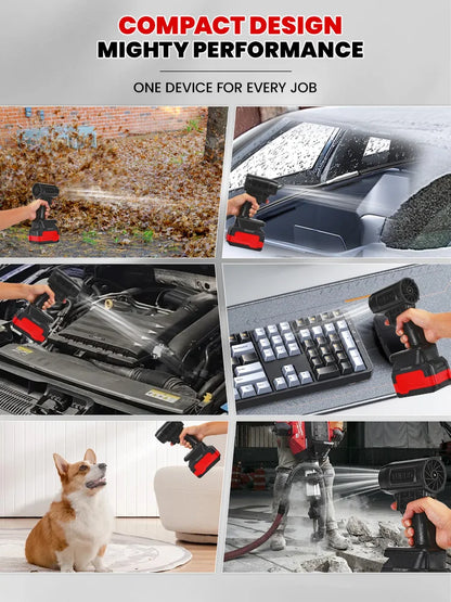 Cordless Turbo Jet Blower for Car Drying – High Power Air Gun 40/50mm, Fast Car Dryer, Dust & Debris Cleaner