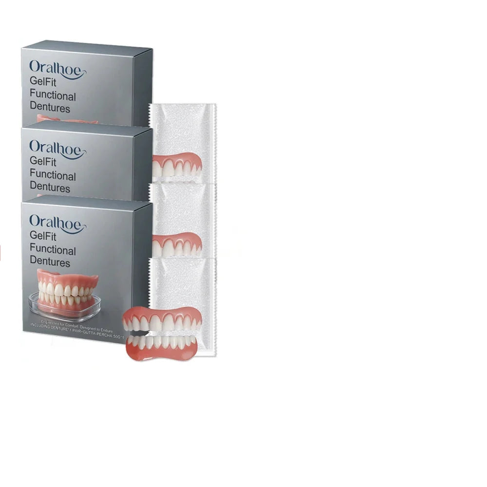 Soft Silicone Temporary Dentures Full Set – Safe, Easy Fit, Instant Smile Restoration 2026