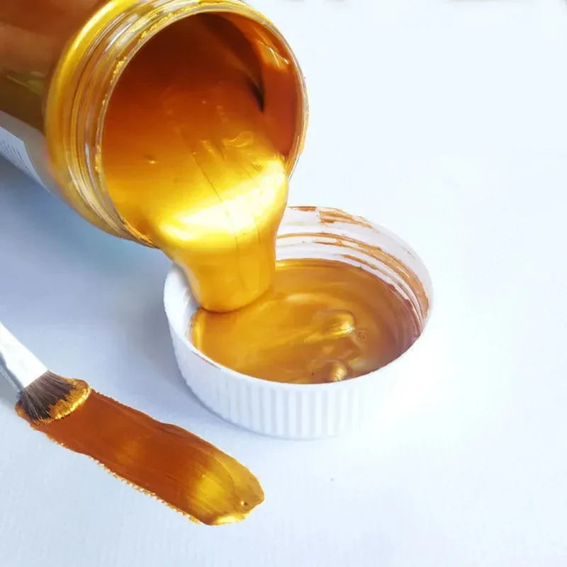 Golden Acrylic Paint Metallic Pearlescent Finish Waterproof Fade Resistant for Gypsum Canvas DIY Craft Supplies Fall 2026