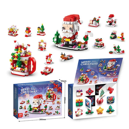 Christmas Building Blocks Advent Calendar DIY Kit Kids