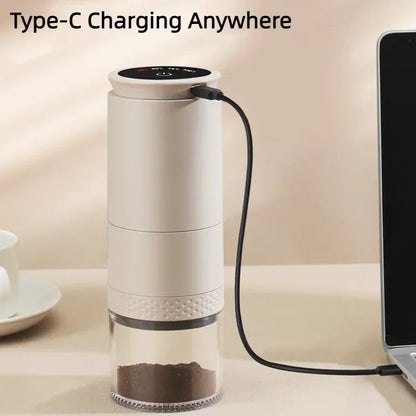 Electric Coffee Grinder 1500mAh Conical Burr Rechargeable Externally Adjustable Fall 2025 Uniform Grind Espresso And Drip