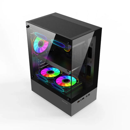Mini ITX PC Case 240mm Water Cooling MicroATX Chassis