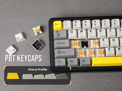 Mechanical Keyboard 68Key Wireless Bluetooth RGB Hall Effect