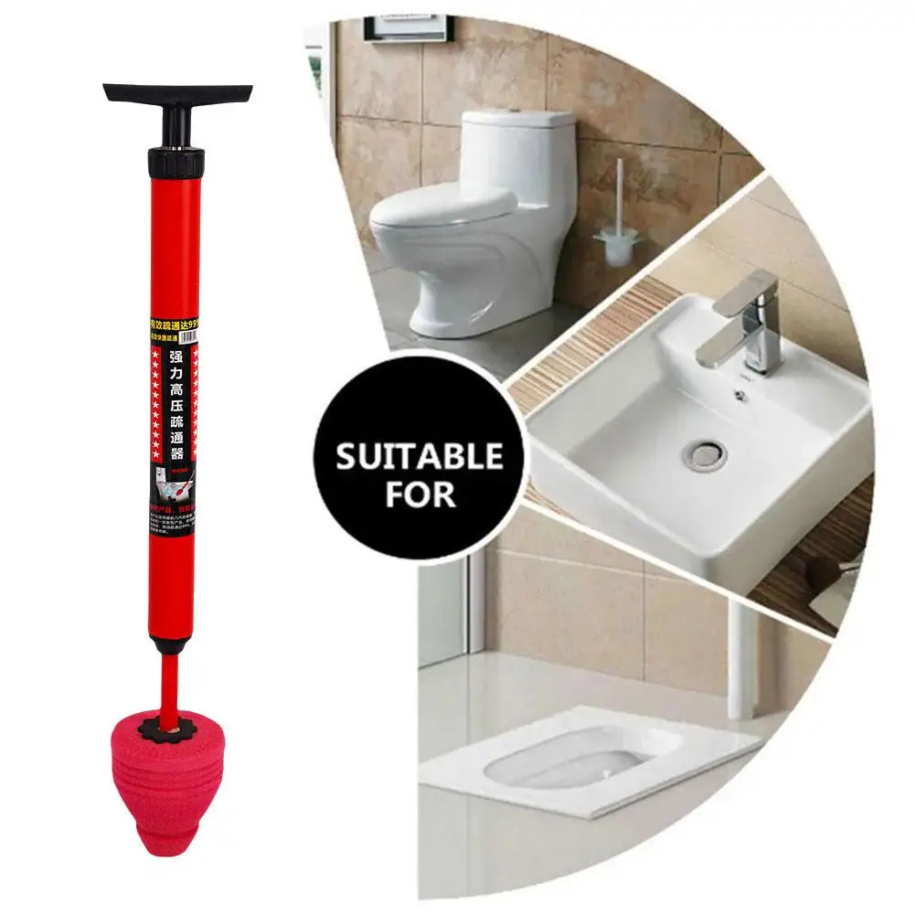 Toilet Plunger High Pressure Silicone One Shot Unblocker Fall 2026 Home Repair Essential
