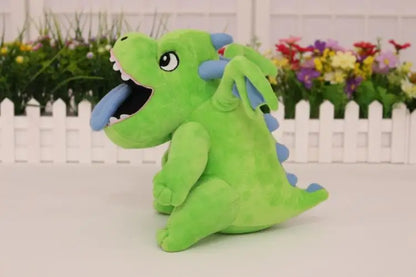Plush Dragon Trio Stuffed Animals Set Rolling Log Toy