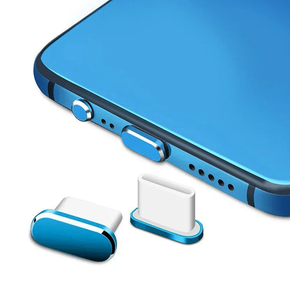 Metal Type-C Charging Port Dust Plugs - 2Pcs iPhone Accessories, Dust & Liquid Protection