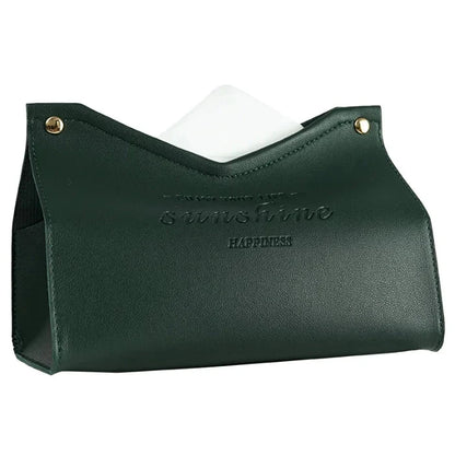 Leather Tissue Box - Nordic Car & Home Decor, Large Storage Napkin Holder