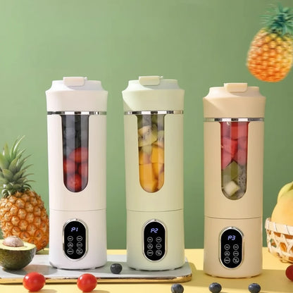 Portable Juicer USB Rechargeable 530ml Personal Blender 12 Blade Ice Crushing 4 Gears 7.4V Viral Trend 2026