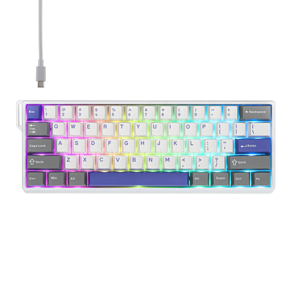 Mechanical 60 Percent Hot Swap Keyboard Aluminum RGB Hall