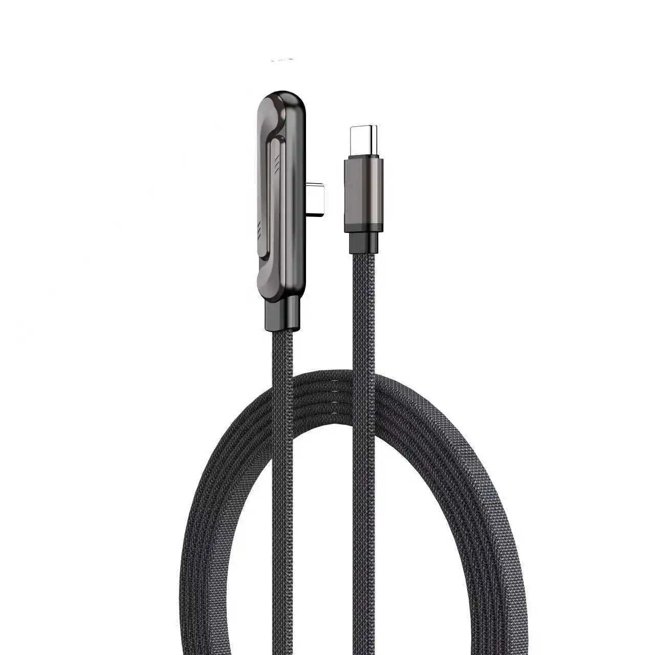 USB-C Fast Charging Cable - Elbow Design, 240W, Type-C To Type-C, Foldable Phone Stand, Back To School 2026 Gift