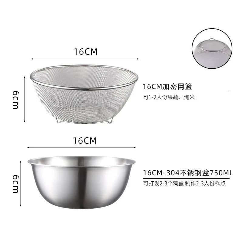 Stainless Steel Drain Basket Colander and Strainer, Spring Cleaning 2026 Eco Friendly Kitchen Tool