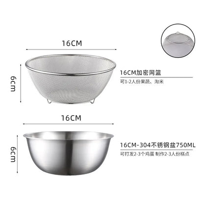 Stainless Steel Drain Basket Colander and Strainer, Spring Cleaning 2026 Eco Friendly Kitchen Tool