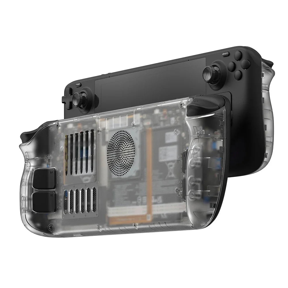 Steam Deck Clear Cooling Back Cover With Stand Bracket