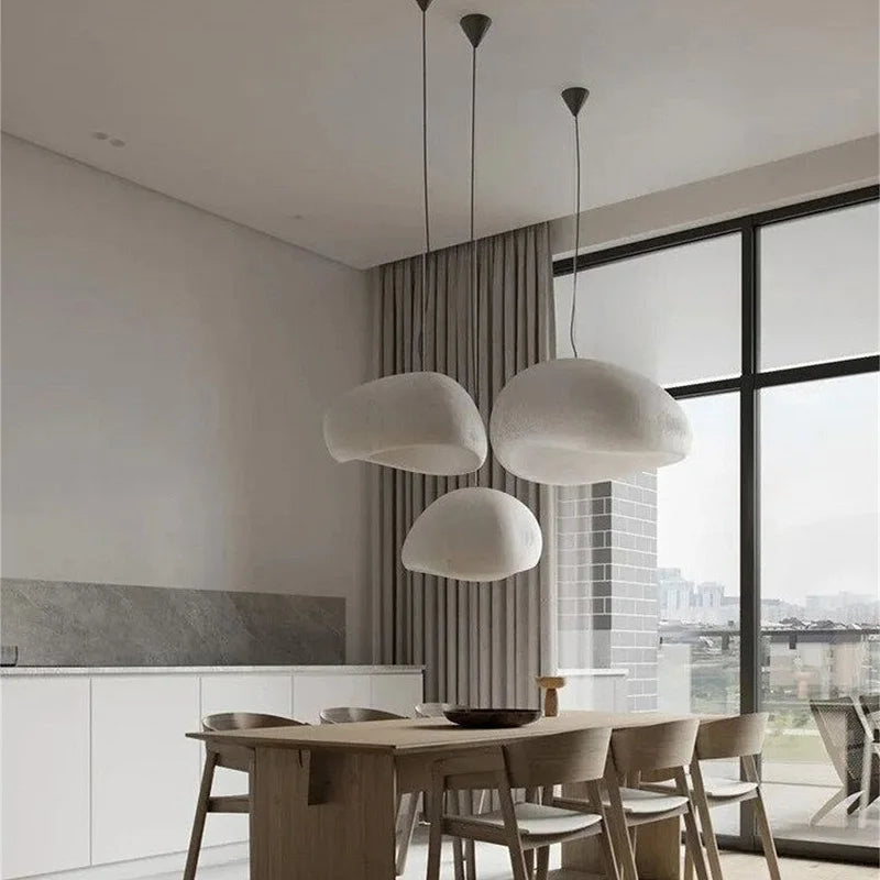 Japandi Pendant Ceiling Lamps Nordic Wabi Sabi LED Dining Room