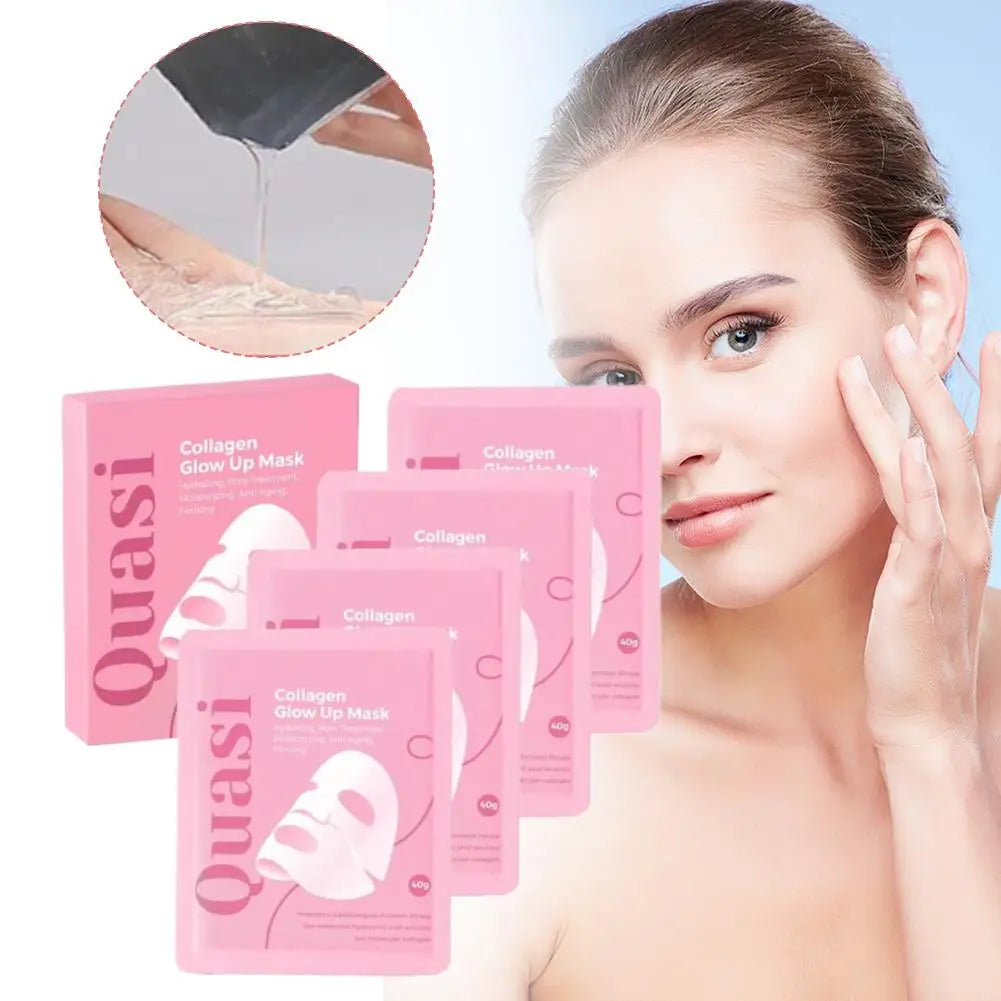 Collagen Hydrogel Mask Korean Sleeping Sheet Mask Deep Hydration Brightening Pore Minimizing Fall 2026 TikTok Viral