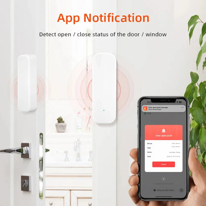 Tuya WiFi Zigbee Window Door Sensor Smart Home Security Alarm