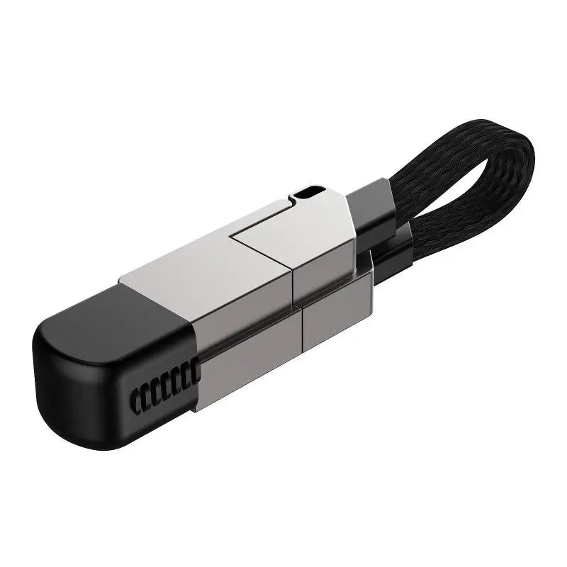 Magnetic Charging Cable Keychain – 60W USB-C PD & 18W QC Fast Charge, Multi-Connector, Spring 2026 Back to School