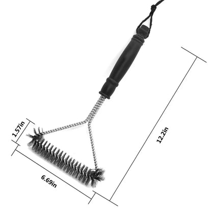 Stainless Steel BBQ Grill Brush Non-Stick Cleaning Tool Heat Resistant – Set of 2, 2026