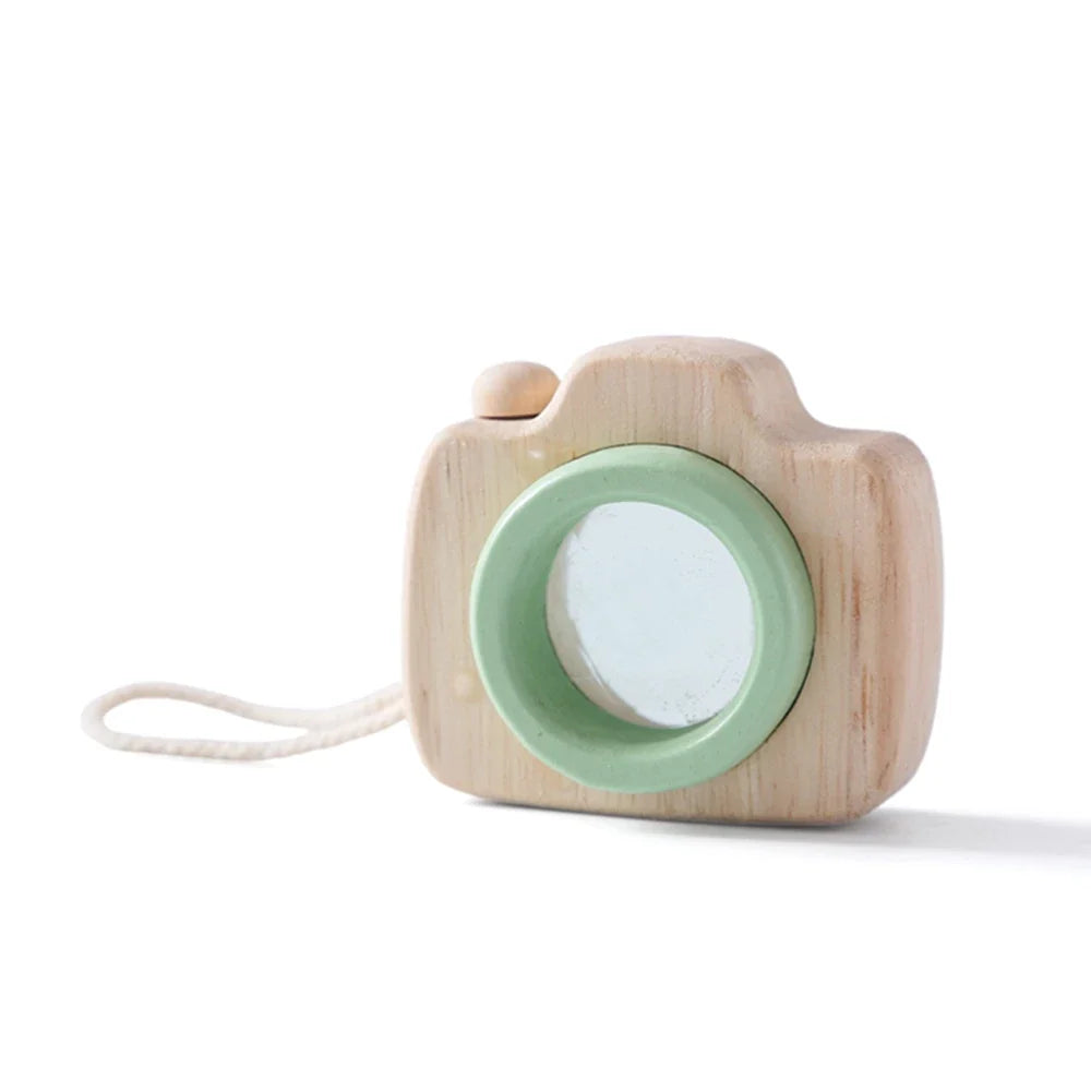 Variant image for Wooden Montessori Camera Toy for Babies, BPA-Free, Safe Outdoor Gift for Toddlers, Encourages Creative Play and Skill Development-1