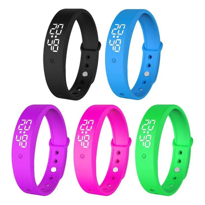 Smart Bracelet Silicone Band Fitness Tracker Waterproof Body Temperature Monitor Vibration Alarm Spring 2026 Trend