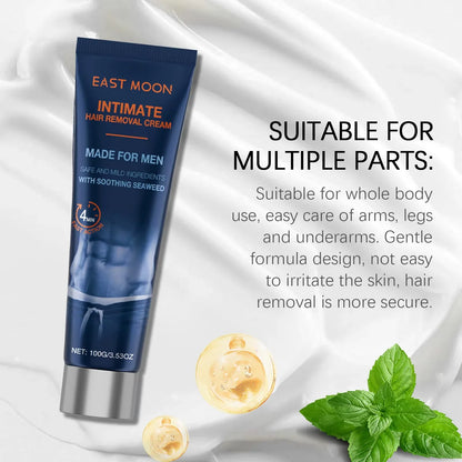 Hair Removal Cream 100g Intimate Areas Painless Non Irritating Beard Removal Grooming Trend 2026