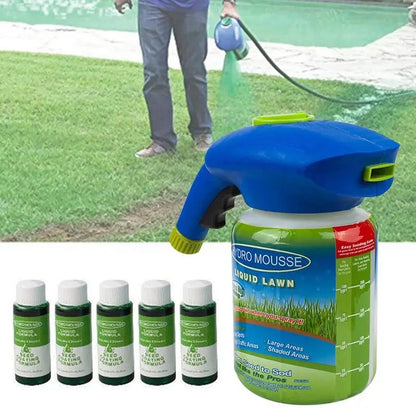 Liquid Lawn Seed Spray All In One Seeding Kit For Effortless Lawn Growth Fall 2025