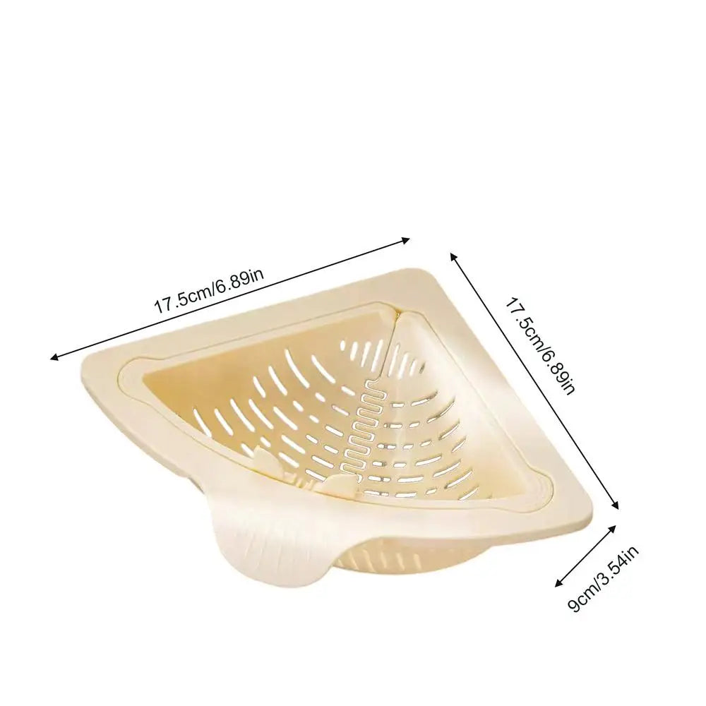 Magnetic Sink Drain Basket Triangle Stainless Steel For Vegetables And Fruit Drainage Eco Friendly Kitchen Organizer