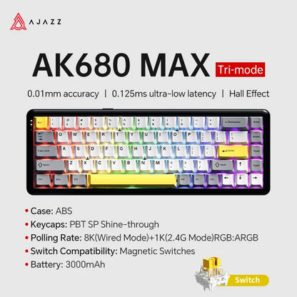 Mechanical Keyboard Sixty Mini Wireless ARGB Magnetic Hall