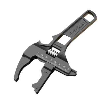 Adjustable Pipe Wrench & Nut Key - 6-68mm Home Tools for Bathroom Repair, Multi-functional Spanner