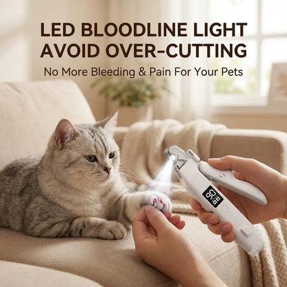 2-in-1 Pet Nail Clipper & Grinder with LED Blood Line Light – USB-C Rechargeable Dog Cat Trimmer 2026