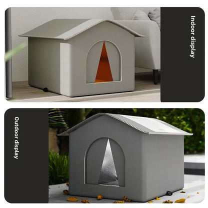 Dog House Waterproof Foldable Pet Cave Bed Small Outdoor Winter 2025 Cozy Washable Shelter For Puppies