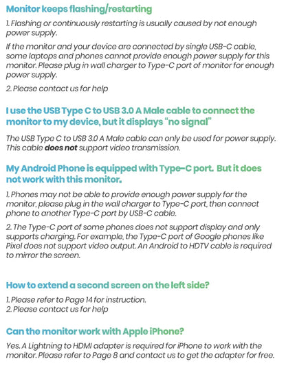 OLED 13.3 Inch Portable Monitor 1ms HDR 100 Percent DCI P3