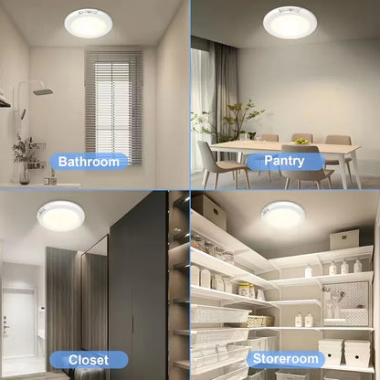 Motion Sensor Ceiling Light Magnetic Mount - Wireless LED With Remote USB-C Rechargeable, White Hallway Spring 2026