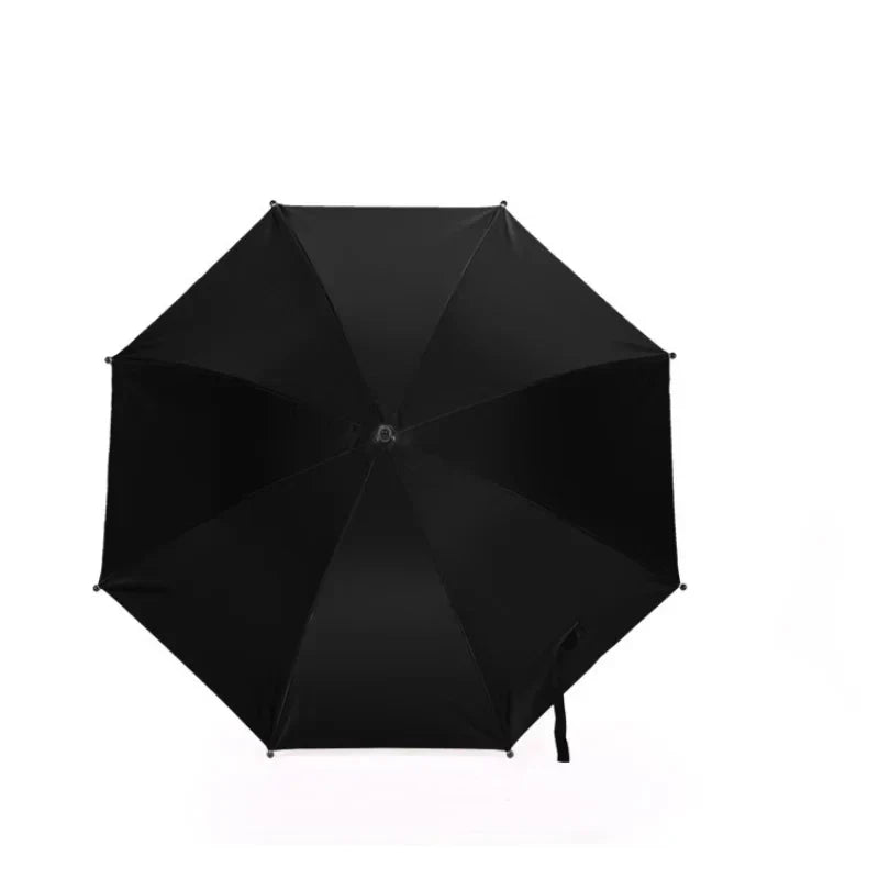 Stroller Umbrella 360 Degree Adjustable Sunshade Canopy Summer 2025 UV Rain Protection Waterproof Compact