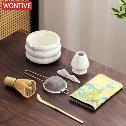 Matcha Whisk Bamboo Chasen Tea Set Tea Ceremony Essentials Fall 2025 Creates Creamy Froth Eco Friendly Gift