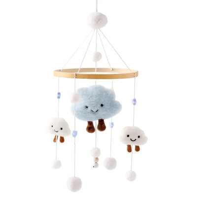 Baby Mobile Wooden Crib Hanging Toy Newborn Nursery Fall 2025 Soothing Music Developmental Gift