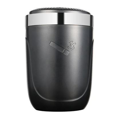 Car Ashtray One-Click Opening with LED Light - Splash Proof Alloy Liner, Automotive Interior Accessory Fall 2026 Gift