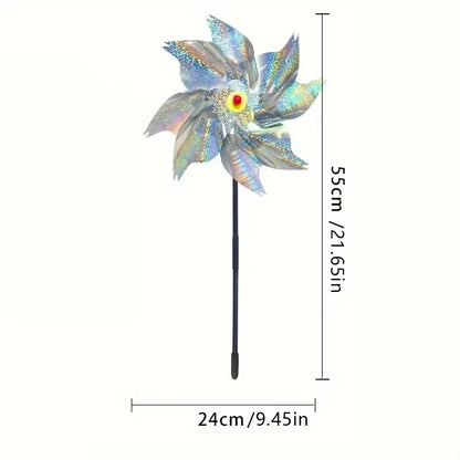 Bird Repeller Reflective Windmill Pinwheels 5 Pack Garden Deterrents For Yard And Orchard Backyard 2026 Eco-Friendly