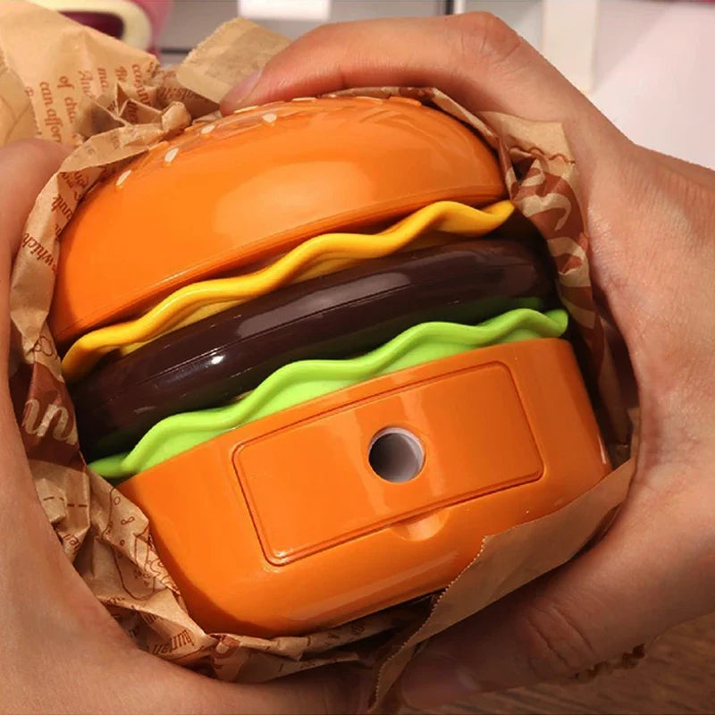 Night Light Desk Lamp With Pencil Sharpener Hamburger LED Reading Lamp Back To School 2026 Gift