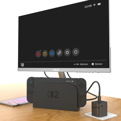 60W USB C Fast Charger Cube With EU US UK Plugs For Switch2