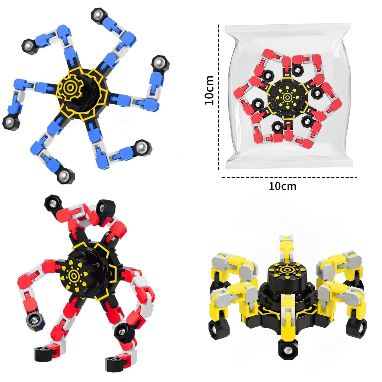 Deformed Fidget Spinner Chain Toy for Stress Relief Gift