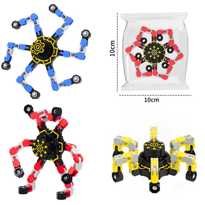 Deformed Fidget Spinner Chain Toy for Stress Relief Gift