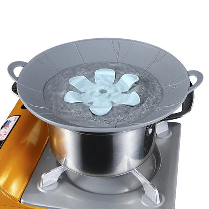 Silicone Pot Lid Spill Stopper Universal Anti Overflow Cover Kitchen Gadget Fall 2025 Keeps Stovetop Clean