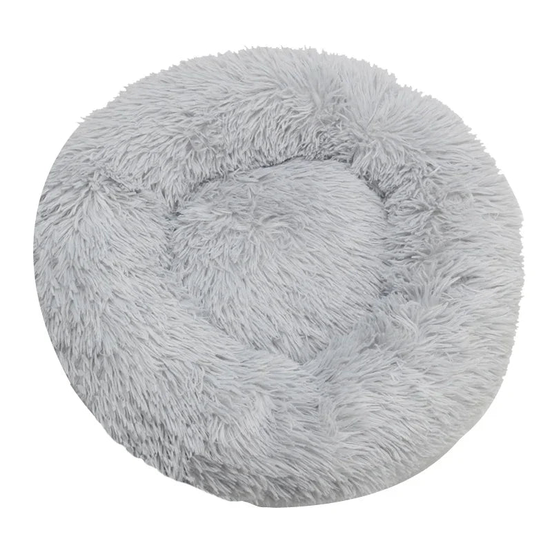 Pet Bed Round Plush Bed Winter Warm 2026 Washable Cozy Comfort For Pets